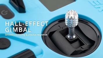 RadioMaster Pocket Crush ELRS Portable Remote Controller Hall Gimbal EdgeTX Built in LED Light Mode 2 (Blue)