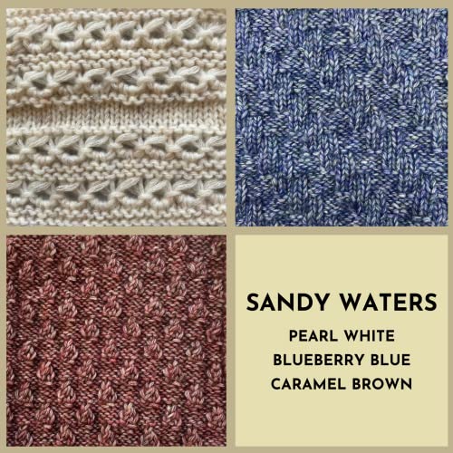 Image of Cotton to The Core Worsted Cotton Yarn, 3-Pack (654Yds /300G), Sandy Waters | Worsted Weight Cotton Yarn for Crocheting with Free Patterns, Beginners Friendly - #4 Medium Worsted Weight Yarn for Knitting