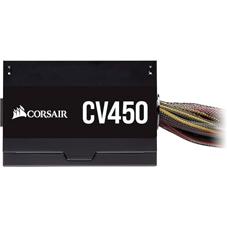 Amazon Com Corsair Cv450 Cv Series 80 Plus Bronze Certified 450 Watt Non Modular Power Supply Black Electronics