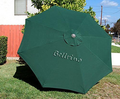 Bellrino Replacement Umbrella Canopy for 9ft 8 Ribs GREEN (Canopy Only)