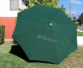 BELLRINO Replacement Umbrella Canopy for 9ft 8 Ribs Green (Canopy Only)