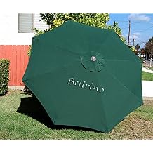 Bellrino Replacement Umbrella Canopy for 9ft 8 Ribs GREEN Canopy Only