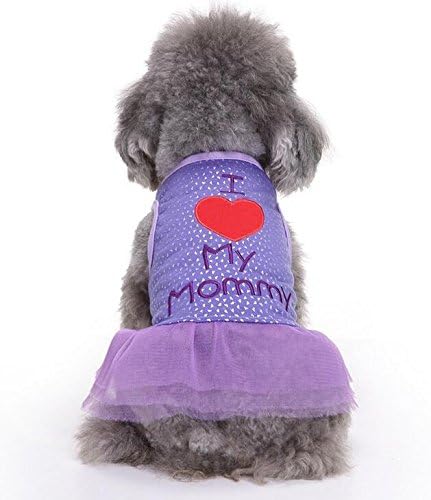Komener Summer Apparel Puppy Dog Skirt Clothes Dots Print Vest Sleeveless Dress