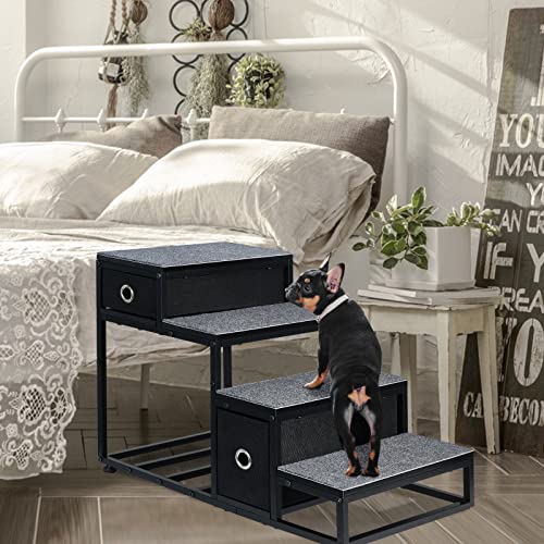 Litail 20 Inches Wooden Pet/Dog Stairs For High Beds, Dog Steps Storage For Couch, Dog Ramp For Bed, Dog Ramp For Large Dogs Suv (Up To 150Lbs) #TOP1