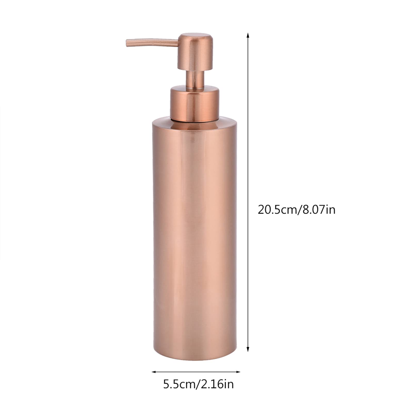 Dispensador Sapone Oro Porta Sapone Rosa Cobre Diamante Corte Jabón Bomba Acero Inoxidable Cocina Baño Encimera 350ML