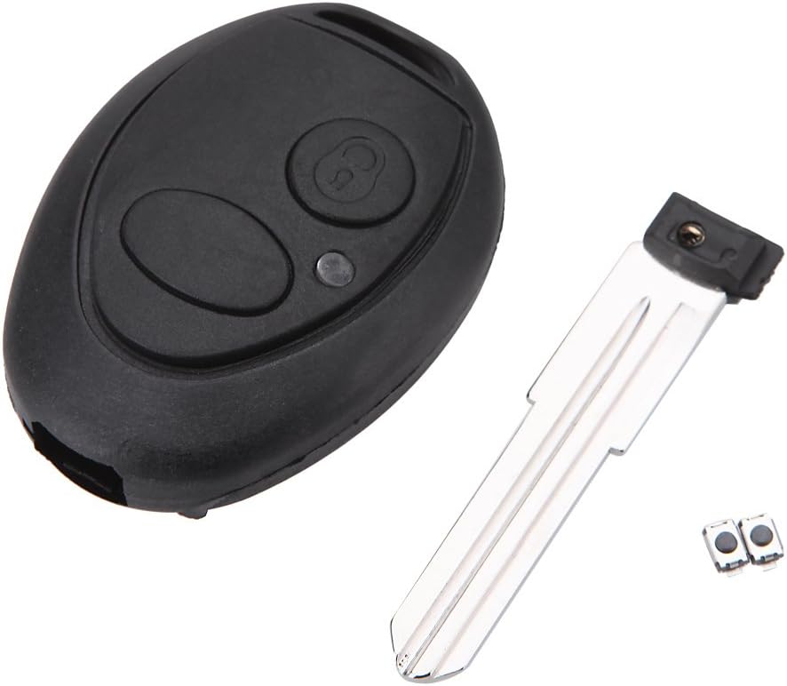 Ryase (TM Remote Key Flip Fob Car Key Case Repair Kit Switches for Land Rover Discovery 2 TD4 TD5 Rover 75 Uncut Blade Car Key Shell