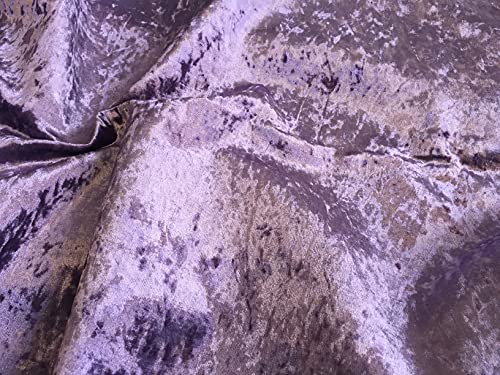 Tissu en velours de luxe marbré raisin de dimensions 500 cm x 150 cm