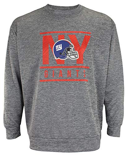 Zubaz NFL New York Giants Men s Performance Lightweight French Terry Crew Neck Sweatshirt Size Medium