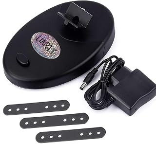 LIARTY Balck Nail Lacquer Shaker Mixer Adjustable Nail Gel Polish Varnish Bottle Shaking Machine Paint Shake Evenly Tools for Nail Art（UK Plug, Output: 3V 550mA）