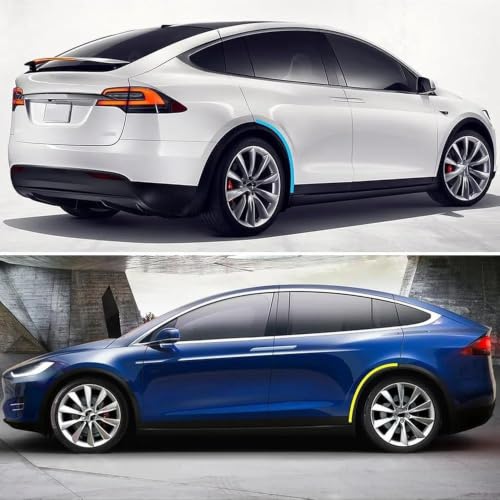 Embellecedores de guardabarros para Tesla Model X 2016-2021 en el lado izquierdo 4
