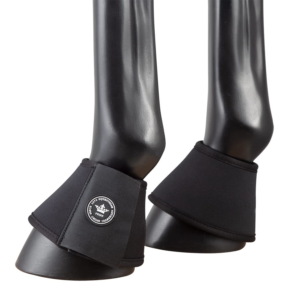 PFIFF 102998 - Campanas para Saltar con Velcro (Neopreno, 1 par), Color Negro