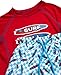 Beach Bros. Boys Rash Guard Swimsuit Set - UPF 30+ Kids Short Sleeve Bathing Suit Swimwear Sets (Sizes: 5-14), Size 10, Red Surf All Day