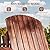 Outsunny Wooden Adirondack Chair, Outdoor Patio Lawn Chair with Cup Holder, Weather Resistant Lawn Furniture, Classic Lounge for Deck, Garden, Backyard, Fire Pit, Brown