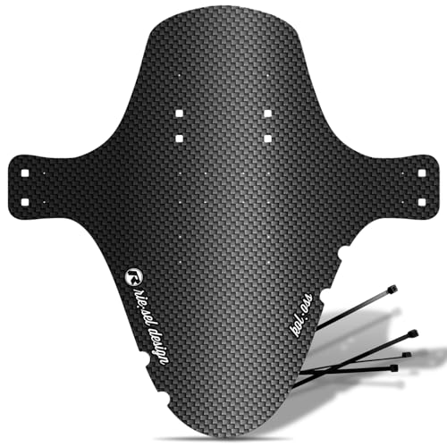 Riesel Design® 1x Mudguard - kol:OSS - XL MTB Schutzblech inkl. Kabelbinder/Stylischer MTB Schmutzfänger/Mountainbike Schutzblech als Spritzschutz für alle Radgrößen