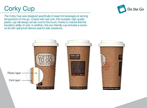 Life Story Corky Cup Reusable 16 Oz Insulated Travel Mug Coffee Thermos (2 Pack) #TOP4