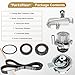 Partsflow Timing Belt KIT W/Water Pump Compatible With 2001-2005 VW Volkswagen Passat AUDI A4 Quattro 1.8L Turbo