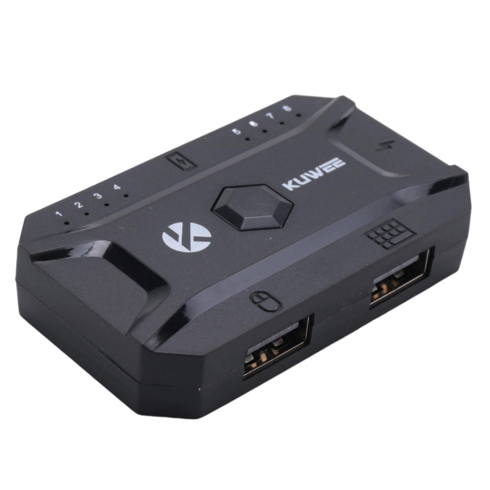 5X Convertisseur Bluetooth Hub USB 5.0 Clavier et Souris Filaire vers Adaptateur Hub sans Prenant en Charge 8 Appareils pour Tablette, Ordinateur Portable, Mobile
