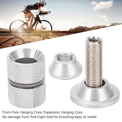 Hohxfyp Carbon Fiber Front Fork Expansion Hanging Core,Self Contracting Effective Bounce Durable Aluminum Alloy Front Fork Expansion Hanging Core #TOP2