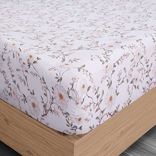 Utopia Bedding Queen Sheet Set, Soft Microfiber 4 Piece Bed Sheets With 16" Deep Pocket - Easy Care Brushed Microfiber (Vintage Floral) #TOP3