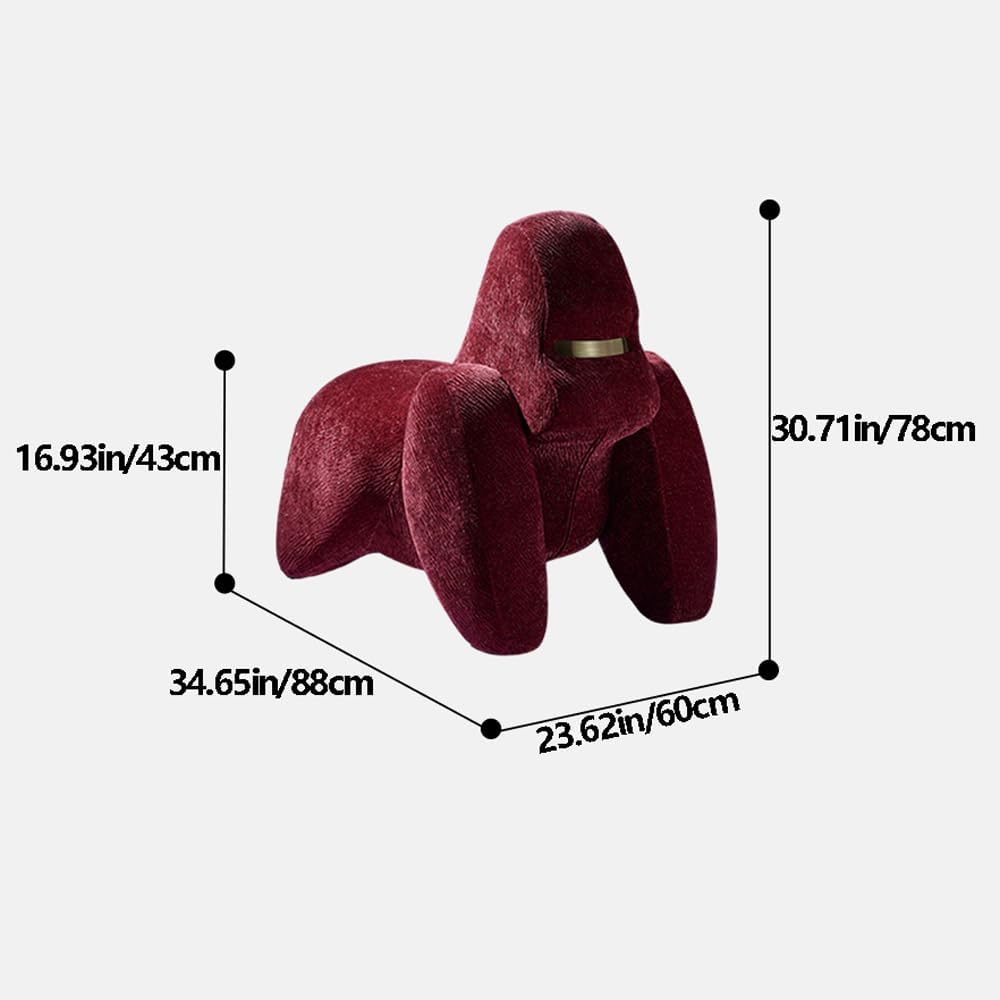 Decorative Chairs Creative Gorilla Bedroom Foyer Accent Chair Designer Bedroom Foyer Single Sofa Cartoon Chair Dining Room Cafe Playground Lounge Chair Shoe Changing Stoolreading Chair