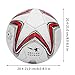 Drfeify Machine Sewn No. 4 Football, Soccer Ball with Rubber Liner for Indoor and Outdoor Training