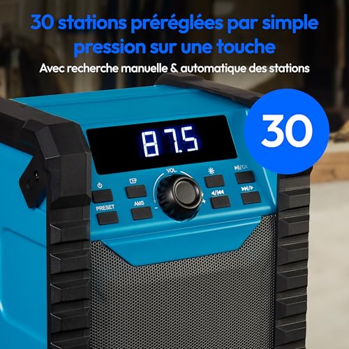 Radio portable MEDION LIFE E65895 MD 43895 Bluetooth 5.4 IP54 2000 mAh Neuf - vue 10