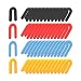 SZSYD 400PCS Plastic Shims, Horseshoe Shims, U Shaped Tile Spacers, Plastic Shims for Leveling, Blue 1/16”, Red 1/8”, Yellow 3/16”, Black 1/4”
