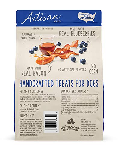 Vita Bone Artisan Inspired Dog Biscuit Treats, Maple Bacon & Blueberry, 16 Oz Bag #TOP1