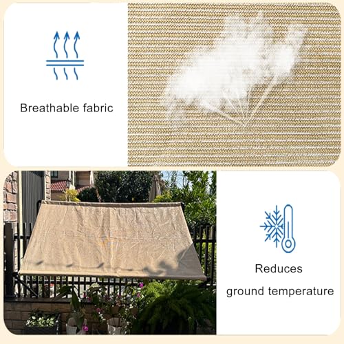 Pare-soleil manuel rétractable 1x1,5m sans perçage pour balcon et terrasse