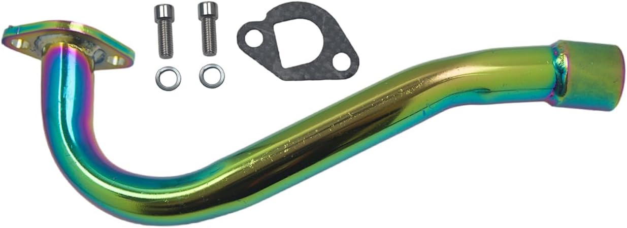 212cc Exhaust Pipe for Predator 196cc 212cc for GX160 GX200 Non Hemi Engine for Coleman Powersports KT196 for Trailmaster XRX XRS for Hammerhead 80T for Yerf Dog for Manco for Tillotson Go Kart Parts