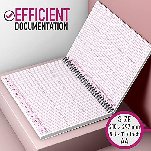 Appointment Book Diary Undated A5 - Daily and Weekly Planner 1 Year Hard Cover 52 Undated Pages - Hairdressing Nail Beauty Salon Organisation Essentials - Spiral Wire, Compact A5 21x14.8 cm (A5)