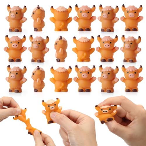 Thenshop 20 Pcs Cute Highland Cow Balls Positive Gifts Party Favors