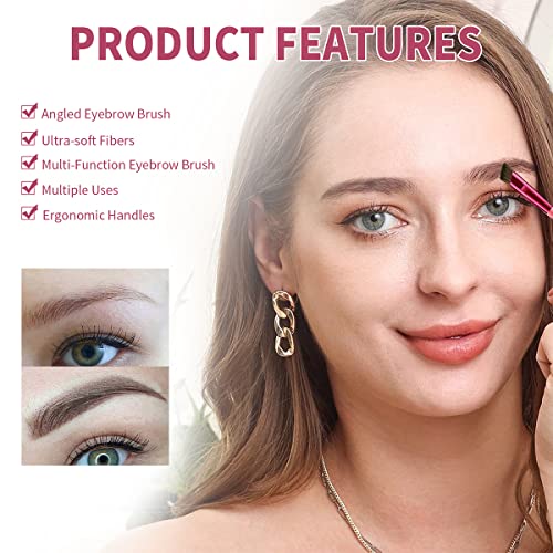 4D Hair Stroke Brow Stamp Brush, Eyebrow Hair Stroke Brush, 4D Hair Stroke Ultra-Thin Brow Brush, Realistic Hair Stroke Eyebrow Brush (Dark Brown) #TOP2