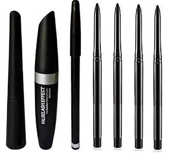 PRO TYA Eyeliner + Curl Maskara + EyeBrow Pencil + 4 pcs kazal combo