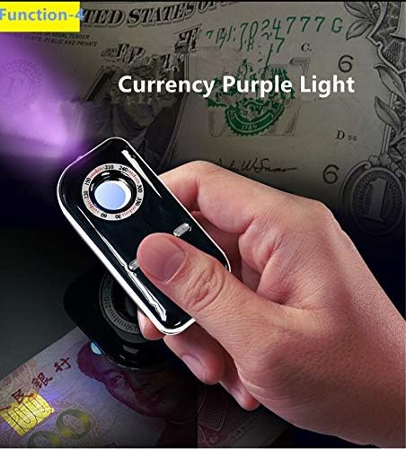 Anti-Spy Detector Multifunctional Portable Anti-Spy Hidden Camera Detector Hidden Camera Viewfinder with Eight Lights (Rose Gold) RF Signal Detector