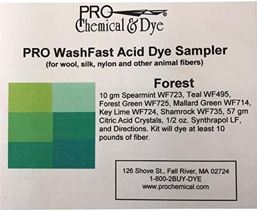 WashFast Forest Acid Dye Sampler