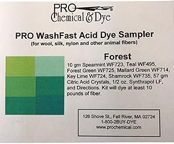 WashFast Forest Acid Dye Sampler
