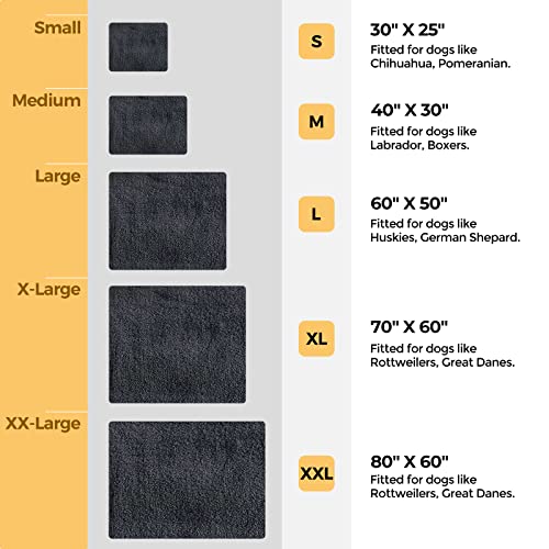 Veehoo Fluffy Fleece Dog Blanket, Soft Cozy Flannel Pet Throw For Dogs And Cats, Washable Couch Bed Blankets Cover For Sofa, Cot, Indoor & Travel, Black, 30X25 Inch #TOP2