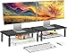 Monitor Stand Riser - 3 Height Adjustable Monitor Stand for Laptop, Computer, iMac, PC, Printer, Desktop Ergonomic Metal Monitor Riser Stand with Mesh Platform for Airflow by HUANUO (2 Pack)