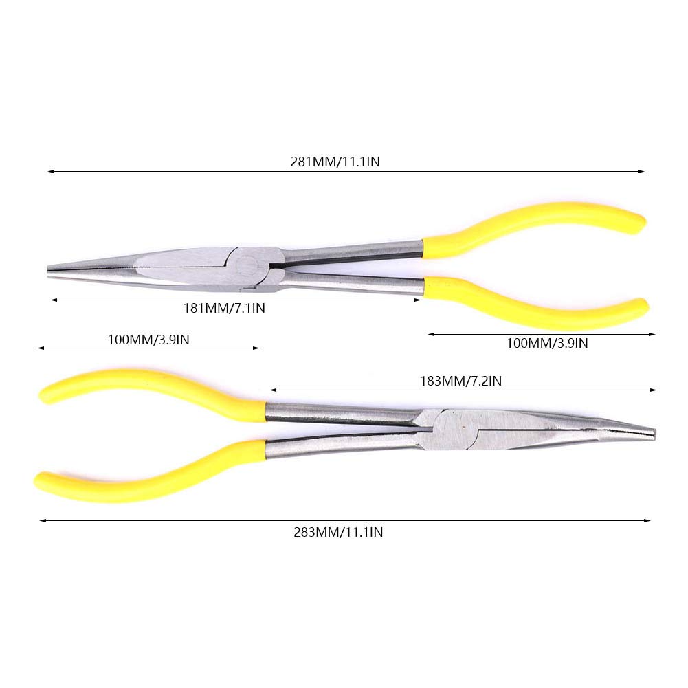 Szczypce z długim nosem 28 cm, średnica cięcia ze stali węglowej 10 mm, zestaw szczypiec dla mechaników, szczypce z długim uchwytem
