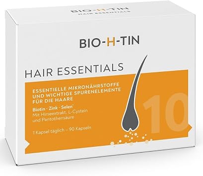 Organic H-Tin Hair Essentials Pack of 90 Capsules