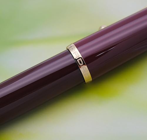 Miniatura 3 de JINHAO 9019 - Pluma estilográfica Dadao Series con convertidor de tinta de alta capacidad (color rojo vino, punta extrafina de 0.015 in)