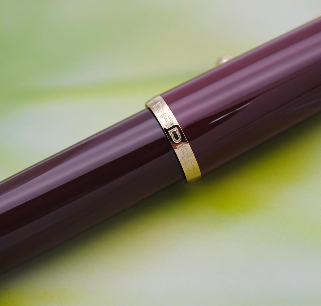 Jinhao 9016 - Penna stilografica a punta media con battito cardiaco, serie Dadao, in acrilico bianco, con convertitore grande per scrittura