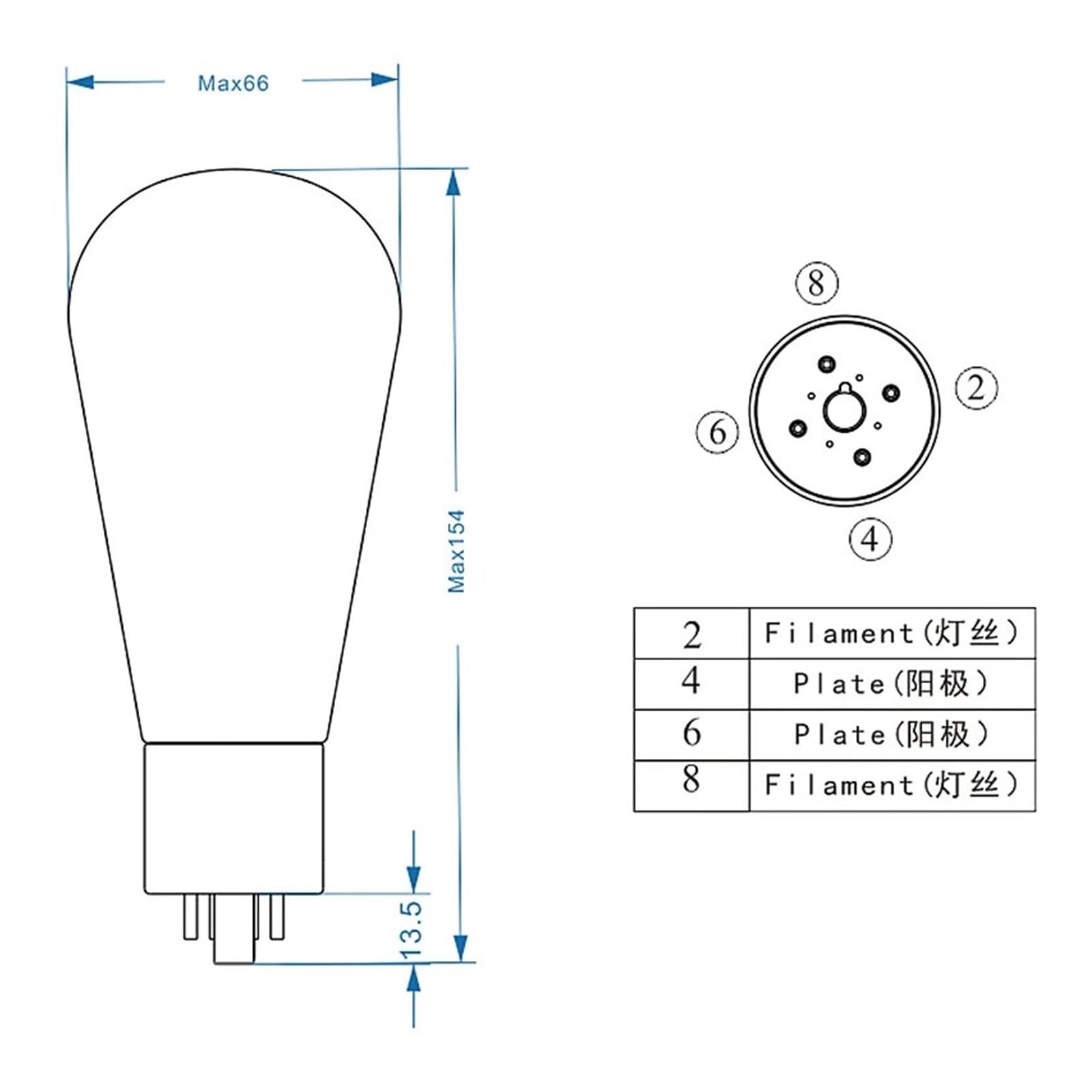 HIFI audio 274B A274B tuba WE274B E-274B 5U4G 274B-T 274B-D 5AR4 GZ34 5Z3P wzmacniacz (4 szt. dopasowane Quad)