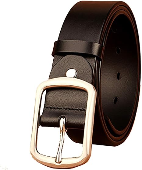 Amazon Co Jp メンズベルト長さは調整可能 メンズスチールバックルベルト紳士ビジネスカジュアルシングルレイヤー手作りピンバックル中年ベルトは自由にサイズに調整することができます すごく柔らかくて丈夫です 色 Black Size 130cm 服 ファッション小物