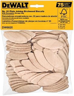 DEWALT DW6820 No. 20 Size Joining Biscuits (75 Pieces)