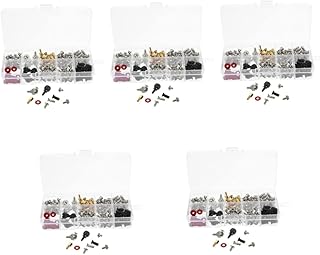 Mobestech 5 Sets Computer Screw PC Fan Screws Hard Drive Cage Gasket Kit Wood Screws PC Supply Computer Case Screws Countersunk Head Screw Flat Head Cap Screws Flat Head Bolt Self-tapping