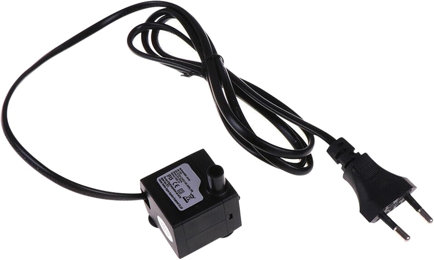 Miniature Brushless Water Pump AC 220V 3W Water Pump EU Rate Aquarium Waterproof Pump Submersible Water Pump(Black)
