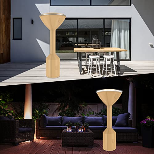 LXun Upgraded 600D Patio Heater Cover with Waterproof Zipper & Reflective Strip, Outdoor Heater Cover, Patio Heater Covers, Standup Round Heater Cover, Tear-Proof/Wind-Resistant, 95\'\'H x 34\"D x 18.5\"B (2 Pack))