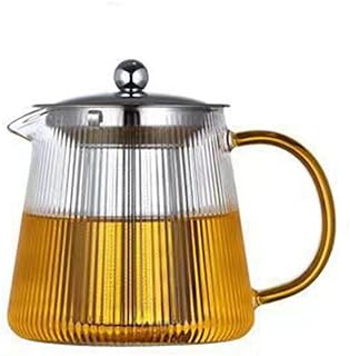ティーポット、ガラスティーポット、茶こし付きガラスティーポット、茶こし付きティーポット、クリアティーポット、ケトル、インフューザー付きティーケトル、コンロケトル、ストライプガラスティーポット、家庭、オフィス、ティールームで使用。